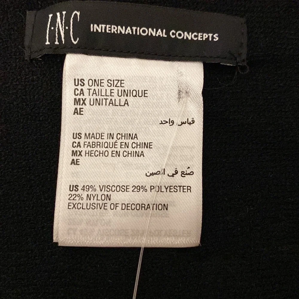 INC International Concepts Scarf Black